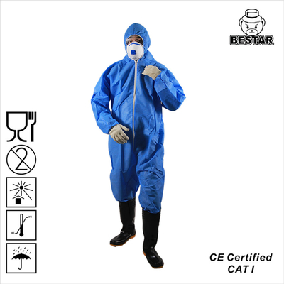 Vêtements de protection de combinaisons médicales jetables légères d'OEM 25gsm-40gsm
