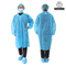 Jaune bleu de grand manteau jetable moyen de laboratoire des espèces 6xl pour docteur Clinic