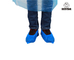 Couverture en plastique bleue jetable médicale biodégradable de chaussure de CPE de couvre-chaussure