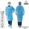 35gsm robe jetable de visiteur de manteau de laboratoire du Cleanroom pp